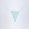 Slipuri de bikini Bosa cu șnur și broderie englezească, albastru pudră Slipuri de bikini Bosa cu șnur și broderie englezească, albastru pudră