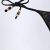 Slipuri de bikini Cebu cu detalii decorative, negru Slipuri de bikini Cebu cu detalii decorative, negru