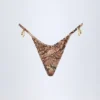 Slipuri de bikini Cebu cu detalii fermecătoare, cu imprimeu de șarpe Slipuri de bikini Cebu cu detalii fermecătoare, cu imprimeu de șarpe