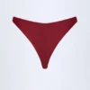 Slipuri de bikini Cheeky Bermuda cu mărgele, în culoarea cireșe închis Slipuri de bikini Cheeky Bermuda cu mărgele, în culoarea cireșe închis