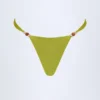 Slipuri de bikini Cheeky cu mărgele Bermuda în verde măslin Slipuri de bikini Cheeky cu mărgele Bermuda în verde măslin