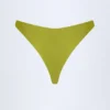 Slipuri de bikini Cheeky cu mărgele Bermuda în verde măslin Slipuri de bikini Cheeky cu mărgele Bermuda în verde măslin