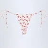 Slipuri de bikini Cove cu legături laterale și imprimeu cireșe Slipuri de bikini Cove cu legături laterale și imprimeu cireșe