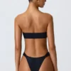 Slipuri de bikini cu bretele late și ornamente Sunray, negru Slipuri de bikini cu bretele late și ornamente Sunray, negru