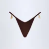 Slipuri de bikini cu detalii Cebu Charm în culoarea ciocolată neagră Slipuri de bikini cu detalii Cebu Charm în culoarea ciocolată neagră