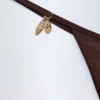 Slipuri de bikini cu detalii Cebu Charm în culoarea ciocolată neagră Slipuri de bikini cu detalii Cebu Charm în culoarea ciocolată neagră