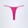 Slipuri de bikini cu ornamente Jalama, cu imprimeu tropical roz Slipuri de bikini cu ornamente Jalama, cu imprimeu tropical roz