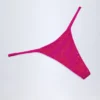 Slipuri de bikini cu ornamente Jalama, cu imprimeu tropical roz Slipuri de bikini cu ornamente Jalama, cu imprimeu tropical roz