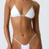 Slipuri de bikini cu volane Delray, alb Slipuri de bikini cu volane Delray, alb