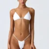 Slipuri de bikini cu volane Delray, alb Slipuri de bikini cu volane Delray, alb