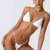 Slipuri de bikini cu volane Delray, alb Slipuri de bikini cu volane Delray, alb