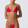 Slipuri de bikini cu volane Delray în roz zmeură Slipuri de bikini cu volane Delray în roz zmeură
