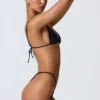 Slipuri de bikini cu volane Delray, negru Slipuri de bikini cu volane Delray, negru