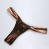 Slipuri de bikini cu volane Maravi, în nuanța Bronze Gold