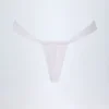 Slipuri de bikini cu volane Solsona, alb