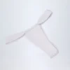 Slipuri de bikini cu volane Solsona, alb