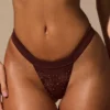 Slipuri de bikini Indira Cheeky în maro espresso