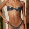 Top de bikini cu sârmă Aluna, argintiu Top de bikini cu sârmă Aluna, argintiu