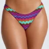 Slipuri de bikini Micro Cheeky Azure By Oh Polly cu imprimeu multicolor Slipuri de bikini Micro Cheeky Azure By Oh Polly cu imprimeu multicolor