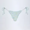 Slipuri de bikini Nieva cu legături laterale, cu imprimeu floral albastru Slipuri de bikini Nieva cu legături laterale, cu imprimeu floral albastru