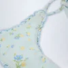 Slipuri de bikini Nieva cu legături laterale, cu imprimeu floral albastru Slipuri de bikini Nieva cu legături laterale, cu imprimeu floral albastru