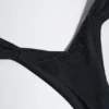 Slipuri de bikini Pacifico cu volane și decorațiuni, negru Slipuri de bikini Pacifico cu volane și decorațiuni, negru
