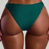 Slipuri de bikini Palau cu tăietură înaltă și ornamente din mărgele, în culoarea verde jad Slipuri de bikini Palau cu tăietură înaltă și ornamente din mărgele, în culoarea verde jad