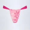 Slipuri de bikini Pensacola Cheeky cu imprimeu de orhidee roz Slipuri de bikini Pensacola Cheeky cu imprimeu de orhidee roz