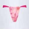 Slipuri de bikini Pensacola Cheeky cu imprimeu de orhidee roz Slipuri de bikini Pensacola Cheeky cu imprimeu de orhidee roz