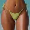 Slipuri de bikini Polynesia în verde măslin