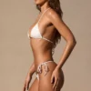 Slipuri de bikini Serina cu legături laterale, alb Slipuri de bikini Serina cu legături laterale, alb
