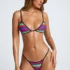 Slipuri de bikini triunghiulare Azure By Oh Polly în imprimeu multicolor Slipuri de bikini triunghiulare Azure By Oh Polly în imprimeu multicolor