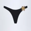 Slipurile de bikini Beqa cu detalii metalice, negru Slipurile de bikini Beqa cu detalii metalice, negru
