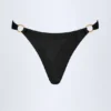 Slipurile de bikini St Barts cu detalii metalice, negru Slipurile de bikini St Barts cu detalii metalice, negru