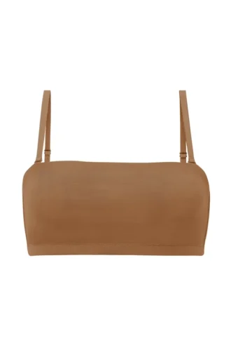 Sutien bandeau din plasă moale Intimates, culoare Almond Sutien bandeau din plasă moale Intimates, culoare Almond