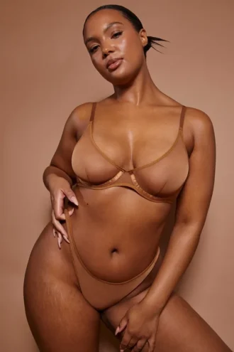Sutien cu sârmă, din plasă moale, cu un singur strat, Intimates, în culoarea Almond Sutien cu sârmă, din plasă moale, cu un singur strat, Intimates, în culoarea Almond
