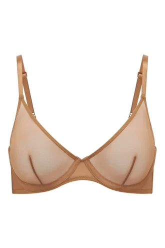 Sutien cu sârmă, din plasă moale, cu un singur strat, Intimates, în culoarea Almond Sutien cu sârmă, din plasă moale, cu un singur strat, Intimates, în culoarea Almond
