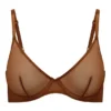 Sutien cu sârmă, din plasă moale, cu un singur strat, Intimates, în culoarea castan Sutien cu sârmă, din plasă moale, cu un singur strat, Intimates, în culoarea castan
