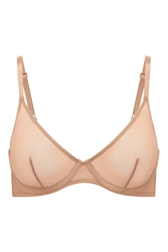 Sutien cu sârmă, din plasă moale, cu un singur strat, Intimates, în culoarea piersică caldă Sutien cu sârmă, din plasă moale, cu un singur strat, Intimates, în culoarea piersică caldă
