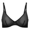 Sutien cu sârmă, din plasă moale, cu un singur strat, Intimates, negru Sutien cu sârmă, din plasă moale, cu un singur strat, Intimates, negru