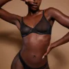 Sutien cu sârmă, din plasă moale, cu un singur strat, Intimates, negru Sutien cu sârmă, din plasă moale, cu un singur strat, Intimates, negru