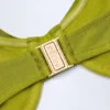Sutien de bikini cu sârmă, drapat și împodobit cu mărgele, de la Bruny, în culoarea verde măslin Sutien de bikini cu sârmă, drapat și împodobit cu mărgele, de la Bruny, în culoarea verde măslin