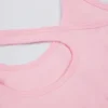 Sutien sport asimetric fără cusături, cu nervuri moi, în nuanța Powder Pink Sutien sport asimetric fără cusături, cu nervuri moi, în nuanța Powder Pink