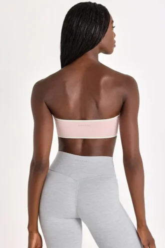 Sutien sport bandeau Soft Active în culoarea Blush Marl