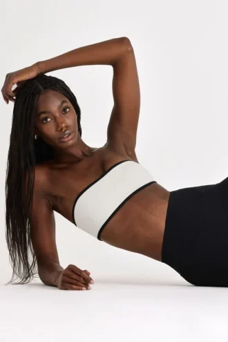 Sutien sport bandeau Soft Active în culoarea Ivory