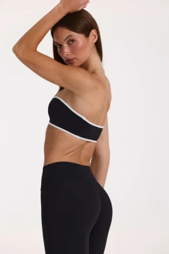 Sutien sport bandeau Soft Active, negru