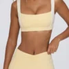 Sutien sport contrastant în culoarea Lemon Marl Sutien sport contrastant în culoarea Lemon Marl