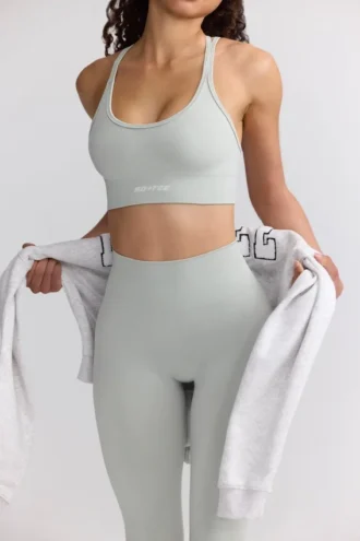 Sutien sport cu bretele Define Luxe în culoarea gri