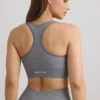 Sutien sport cu bretele late FlexiRib, culoare gri melanj Sutien sport cu bretele late FlexiRib, culoare gri melanj