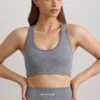Sutien sport cu bretele late FlexiRib, culoare gri melanj Sutien sport cu bretele late FlexiRib, culoare gri melanj